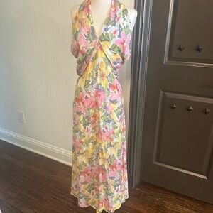 LucyParis Floral Halter Sundress-Size M